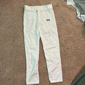 White youth baseball pants under armour